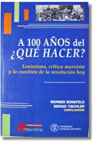 A 100 años del ¿Qué hacer? Leninismo, crítica marxista y la cuestión de la revolución hoy - Werner Bonefeld, Sergio Tischler (compiladores)